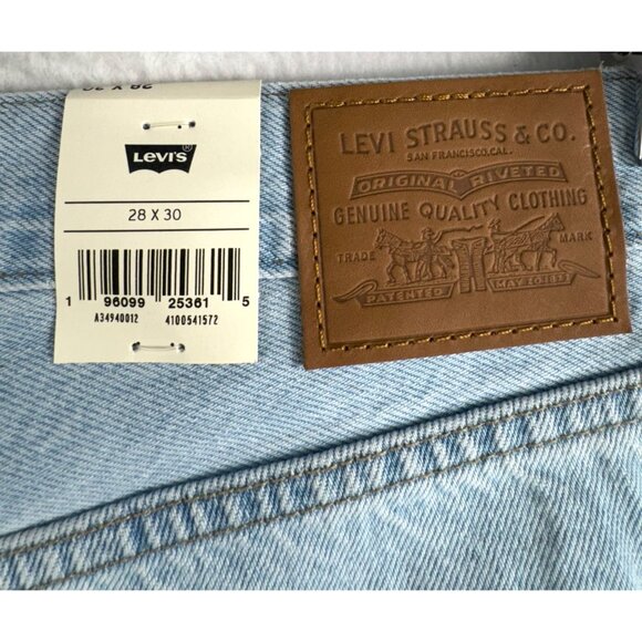 Levis baggy dad jeans light wash 90s retro relaxed retro boho sz 28 - Picture 5 of 11